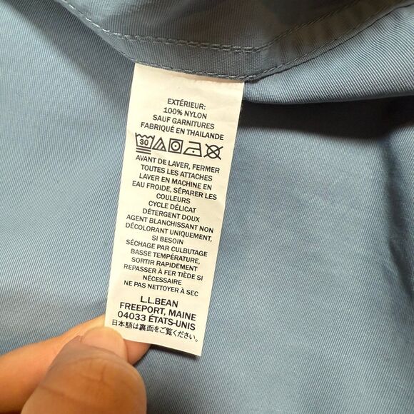 L.L.Bean Womens Colorblock Aztec Southwestern Hooded Anorak Windbreaker Sz M - Picture 7 of 9